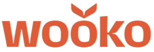 The wooko brand logo is shown in orange on a solid white background.